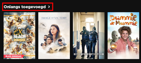 Onlangs toegevoed aan Videoland